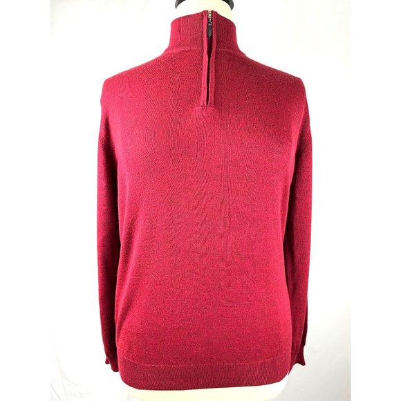 Neiman Marcus Merino Wool blend Quarter Zip Sweater, Men’s Size Large - Picture 2 of 11